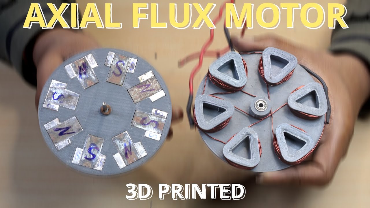 This Flat Motor Produces Insane Torque! ⚡| Axial Flux Motor