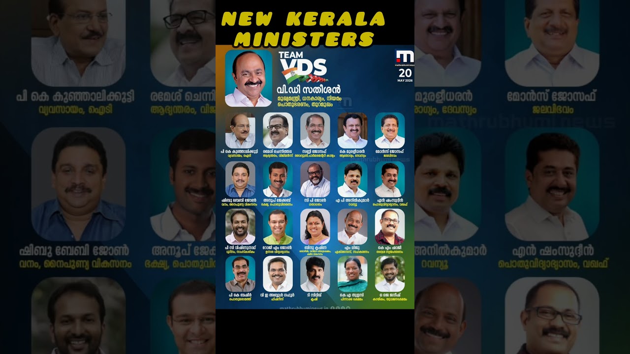 New Kerala Ministers