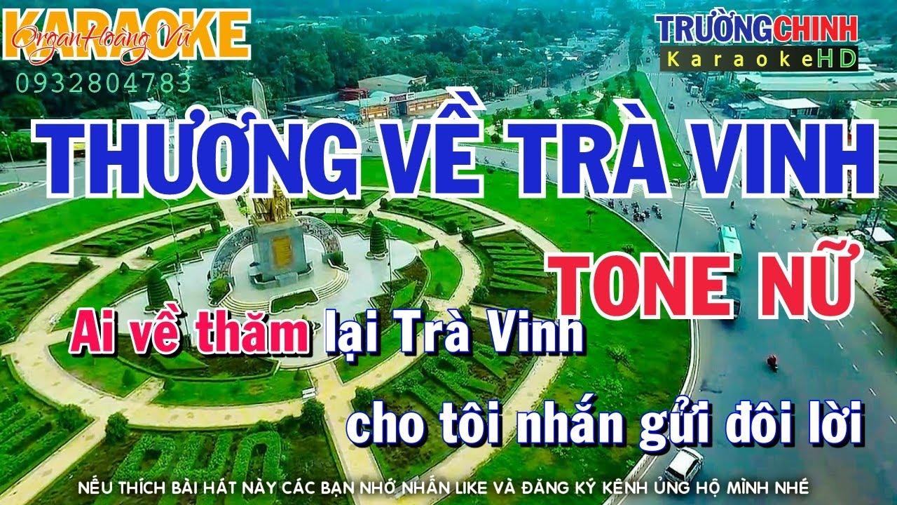 KARAOKE THƯƠNG VỀ TRÀ VINH TONE NỮ