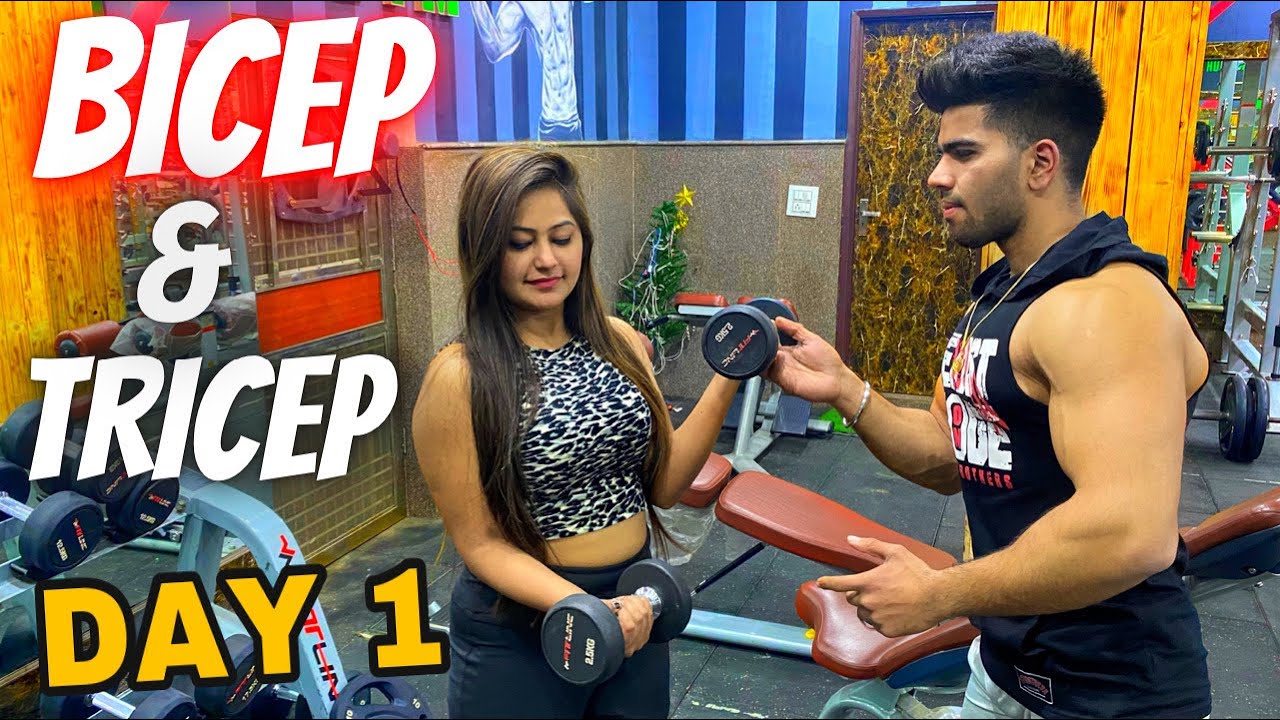 BICEP AND TRICEP WORKOUT FOR GIRLS| DAY-1| BEGINNERS GIRLS TIPS BY BADRI FITNESS