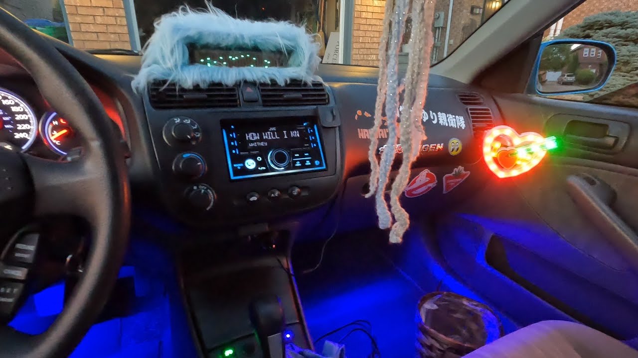 Retro Heart LED | 80s Car Date Vibes (Civic ES)