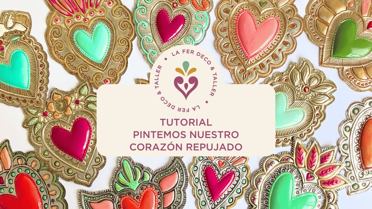 COMO PINTAR EL CORAZON "Corazón en Repujado"