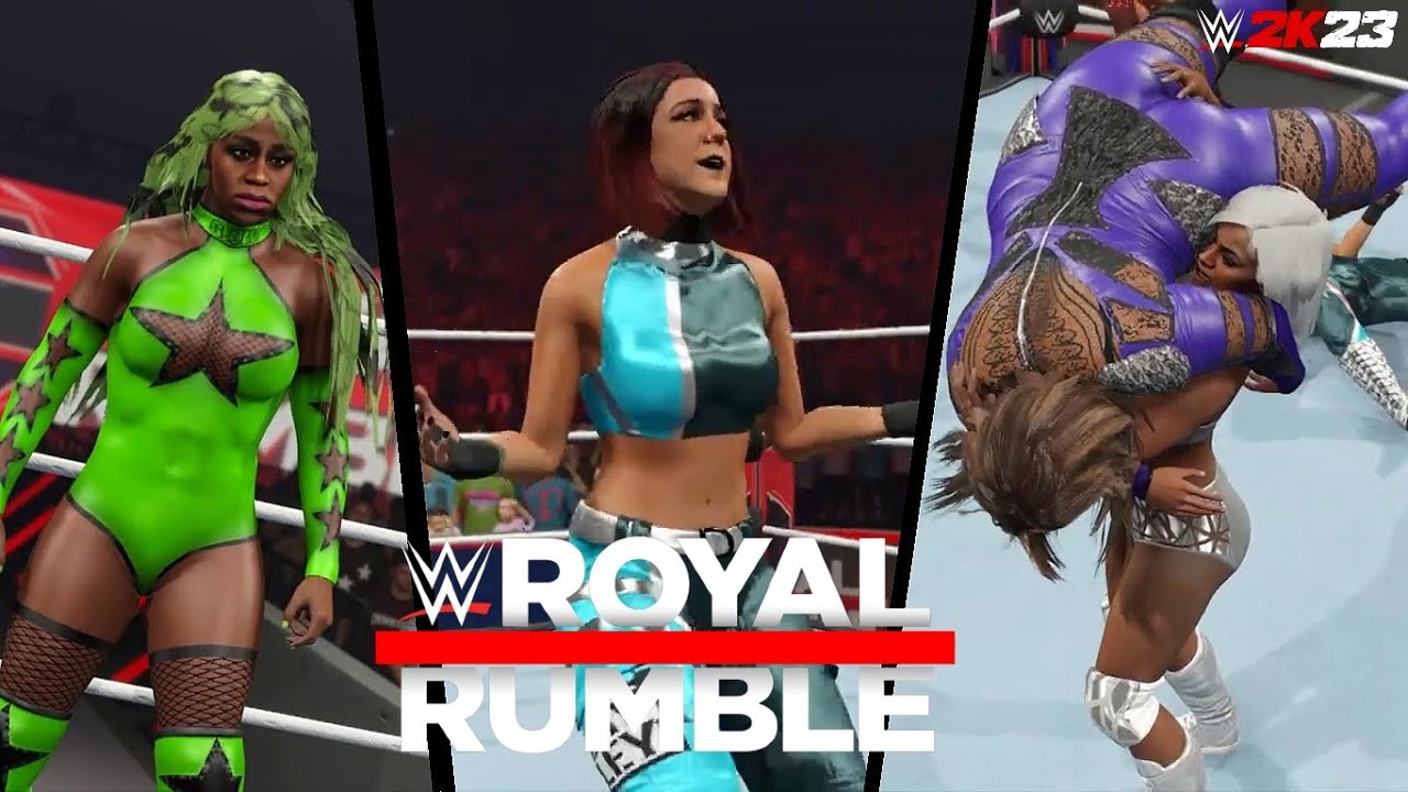 WWE Women's Royal Rumble match 2024 Highlights | WWE 2K23 SIMULATION