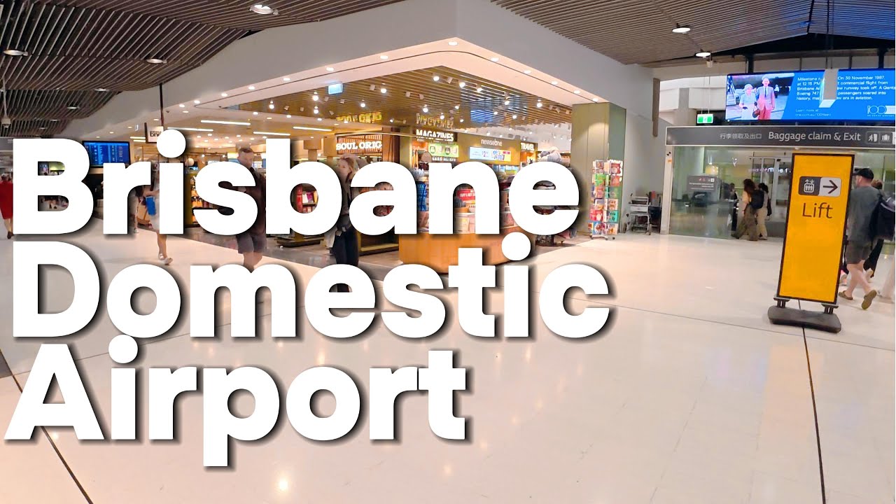 Brisbane Domestic Airport Walkthrough (4K) | 布里斯班国内机场漫步实拍