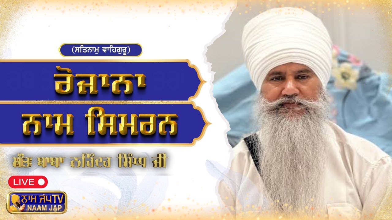 08 AUG 2025 Nam Simran ਨਾਮ ਸਿਮਰਨ 👉 Sant Baba Narinder Singh Ji | Takhat Shri Hazur Sahib Nander