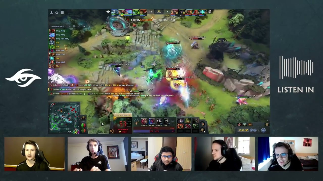 Team Secret ARMEL doing MOST of the Talk/Comms vs Gaimin 🗿🗿