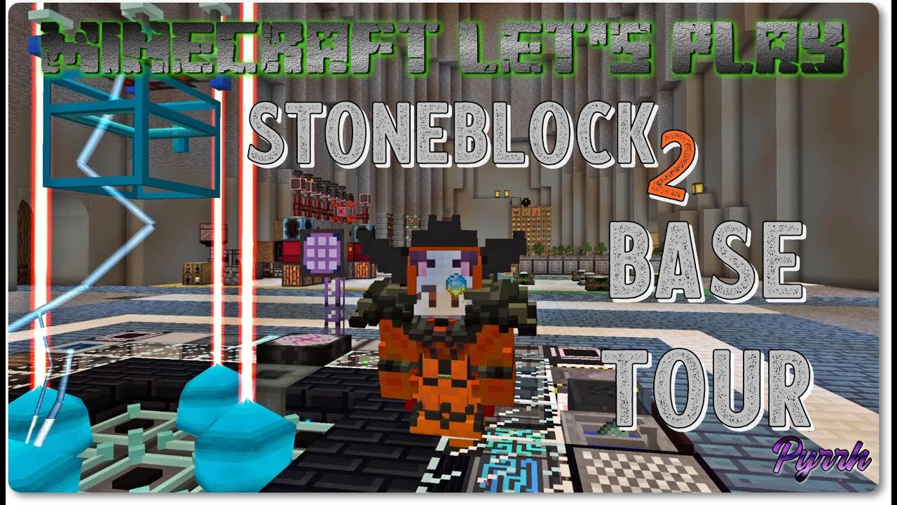 Minecraft FTB Stoneblock 2: обзор базы в финале, сравнение Stoneblock 3