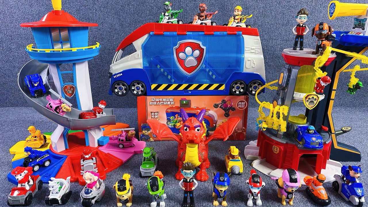 13 Minutes Satisfying with Unboxing Super Cool Paw Patrol Toys Collection Review | ASMR