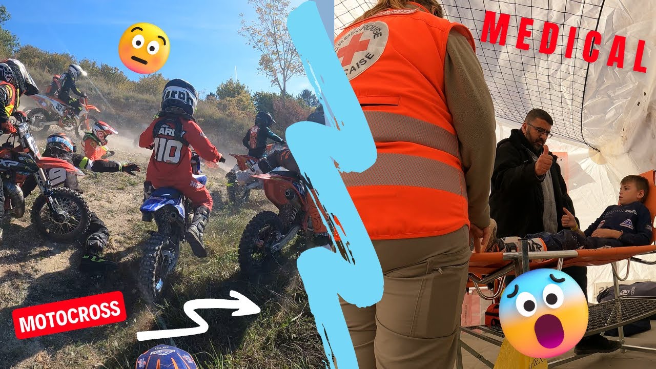 JE CHUTE A UNE COURSE DE MOTOCROSS // Domart sur la luce // KTM 65 SX // CROSS BROTHERS