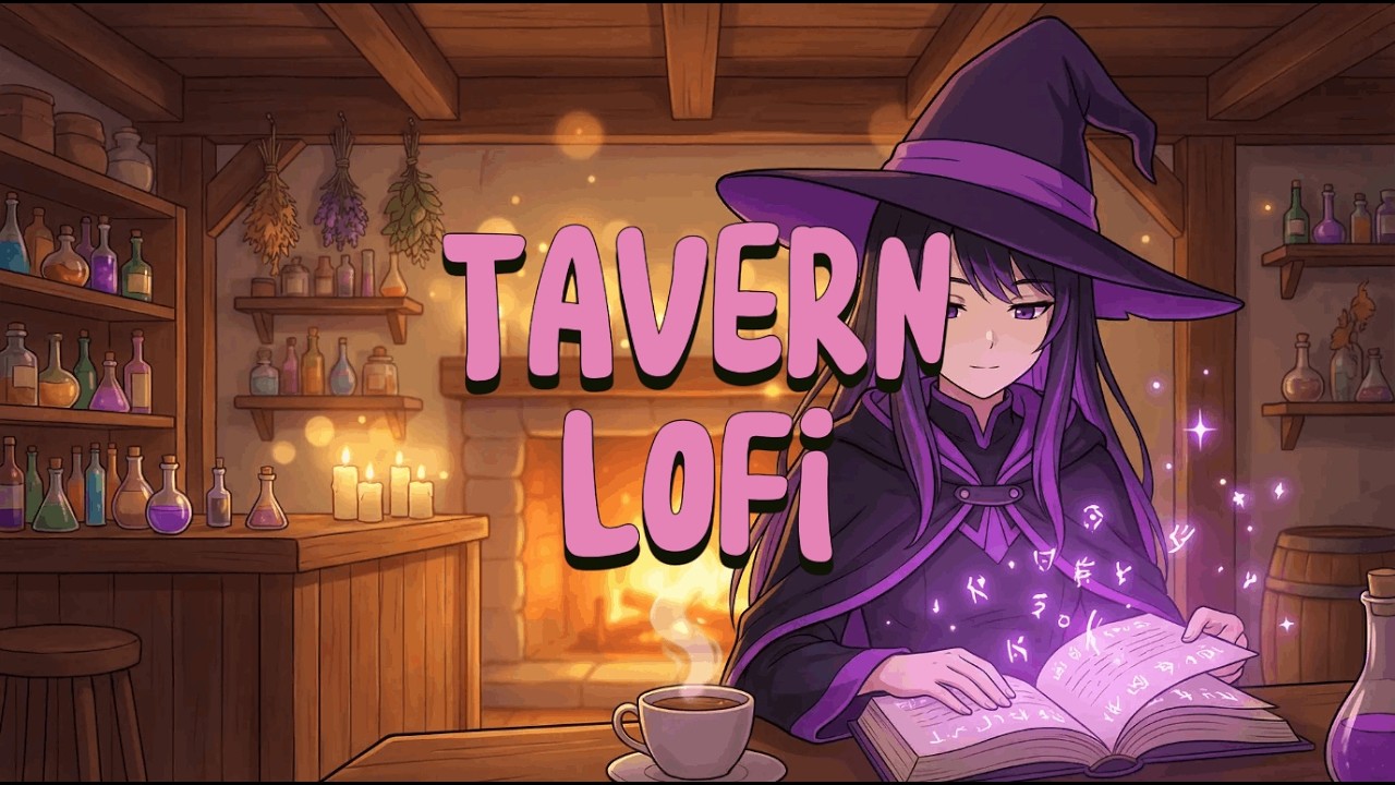 🧙‍♀️✨ Sera’s Cozy Tavern Lofi — Study - Relax - Sleep (3 Hours) 🔥🕯️