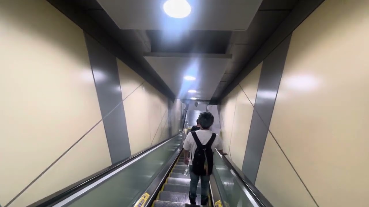 北捷南京復興站文湖線轉乘松山新店線動線Transfer from the Brown Line to the Green Line at NanjingFuxing
