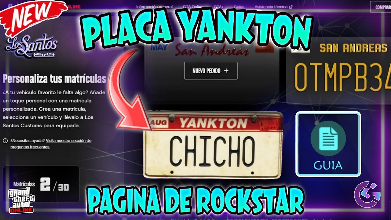 | NEW | PLACA YANKTON PERSONALIZADA | NUEVA PAGINA DE ROCKSTAR | SIN IFRUIT | GTA 5 ONLINE |