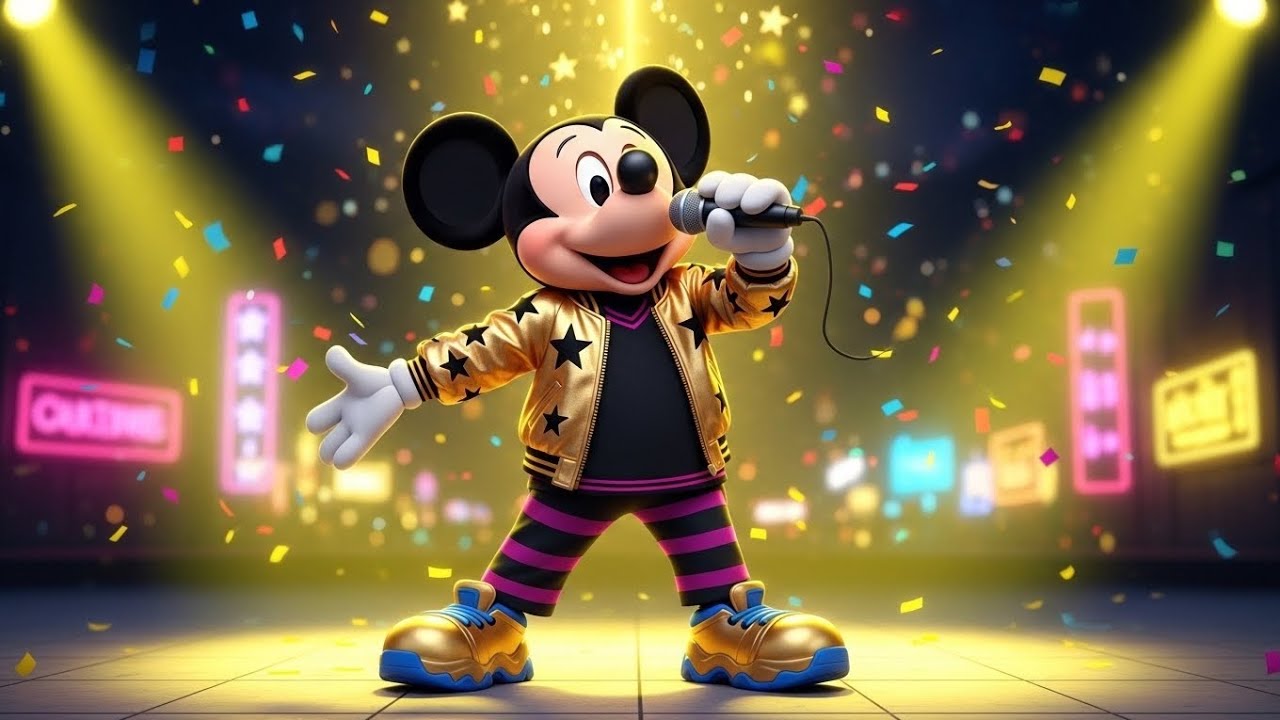 Golden Mickey Mouse 🐭✨ | K-Pop Demon Hunter Adventure | 3D Cartoon Kids story