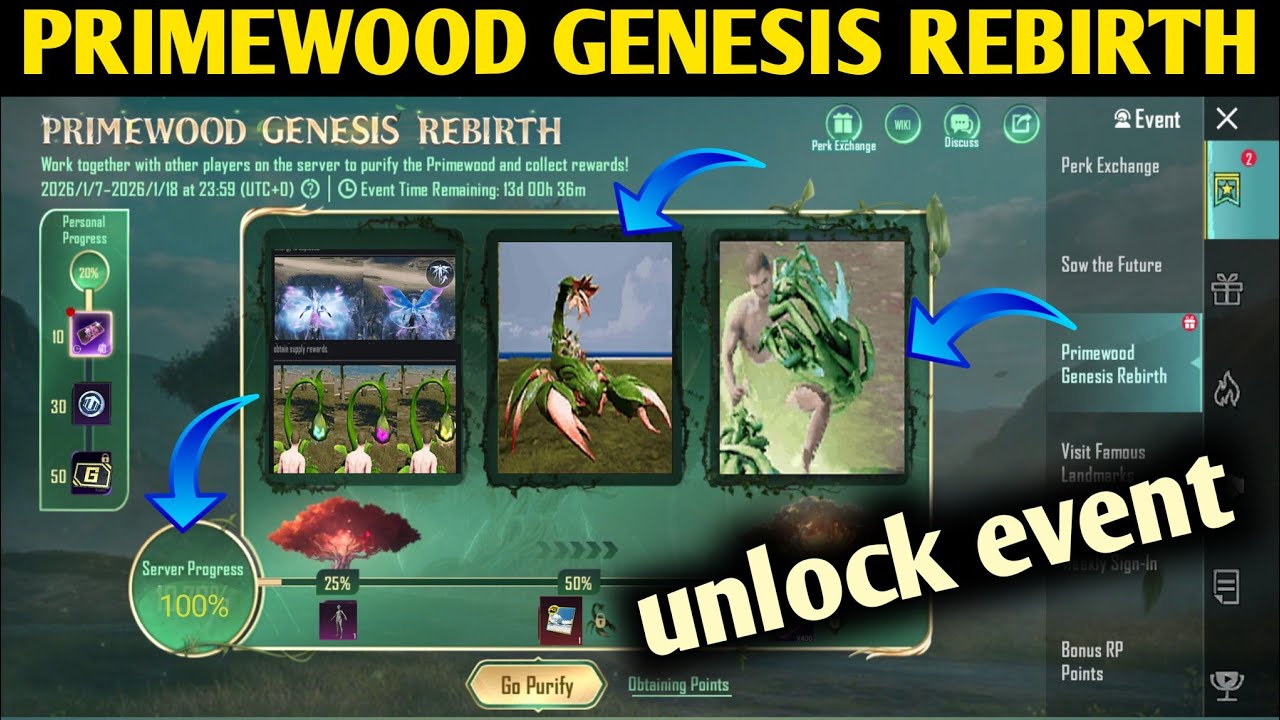 PRIMEWOOD GENESIS REBIRTH All Missions Complete Rewards Unlock  4.2 Primewood Genesis Rebirth Event