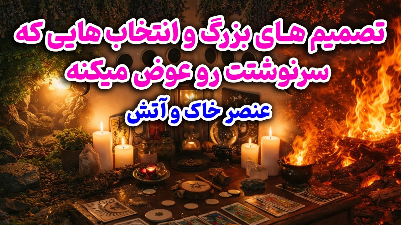 فال باران - تصمیم های بزرگ انتخاب هایی که سرنوشتت عوض میکنه عنصر خاک واتش