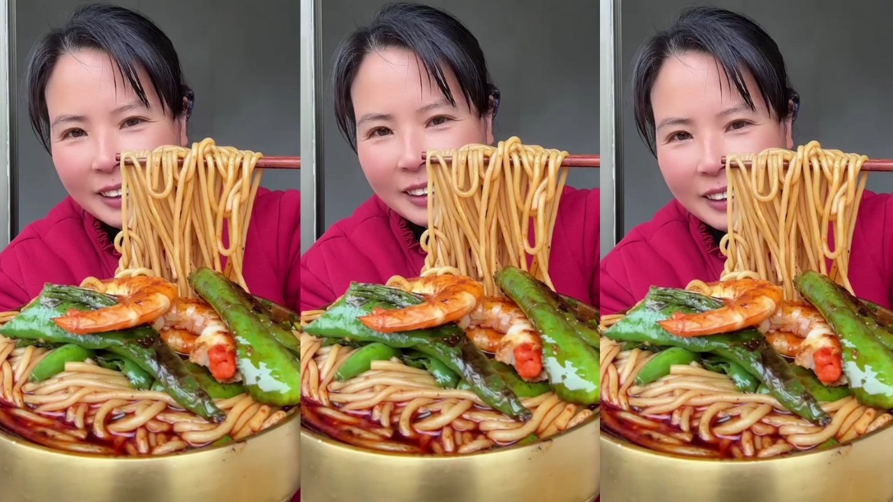Rural Food Satisfying Eating Spicy Malatang Home Cooking