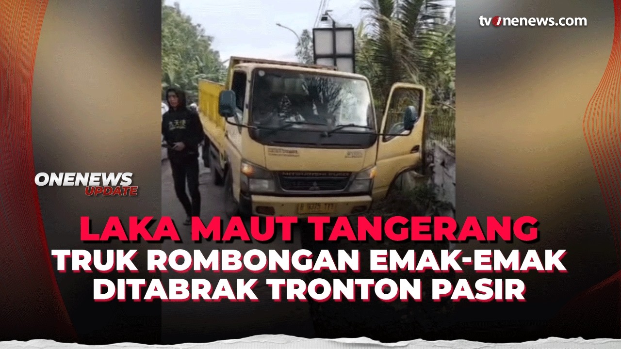 Tabrakan Tragis di Tangerang, Rombongan Pekerja Kebersihan Terpental dari Truk | OneNews Update