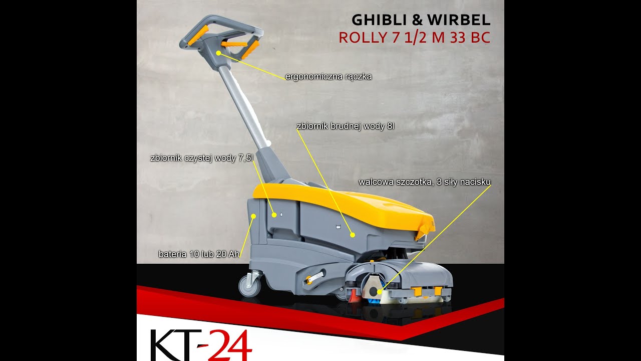 GHILBI & WIRBEL - szorowarka elektryczna ROLLY 7 ½ M 33 BC