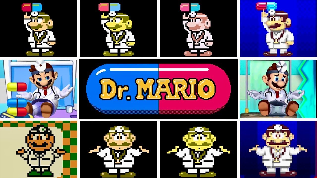 Dr. Mario Official Versions Comparison + GAME OVER screens