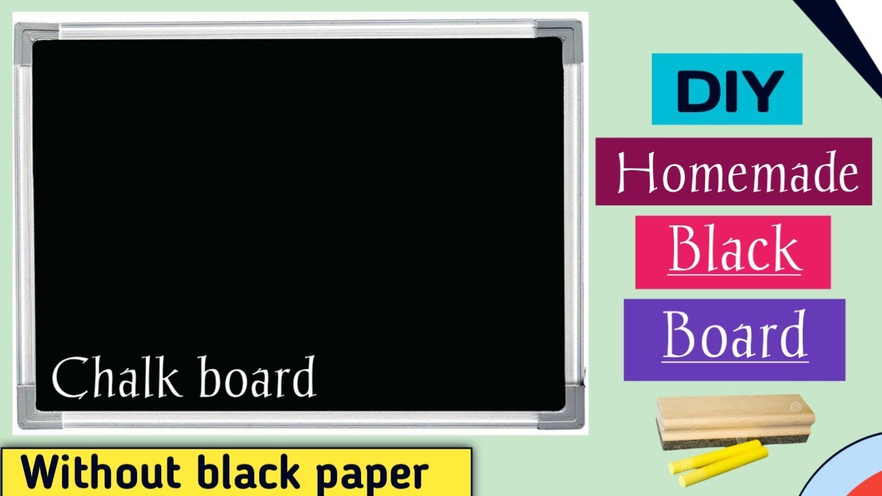 DIY: Homemade Black Board/How To Make Black Board At Home/How To Make A Chalkboard/Black Board Makin