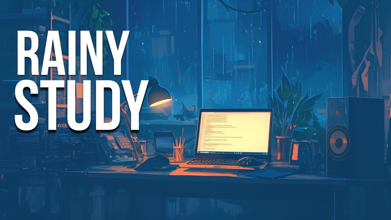 Rainy Late-Night Study Music (No Vocals) |Quiet Long Focus
