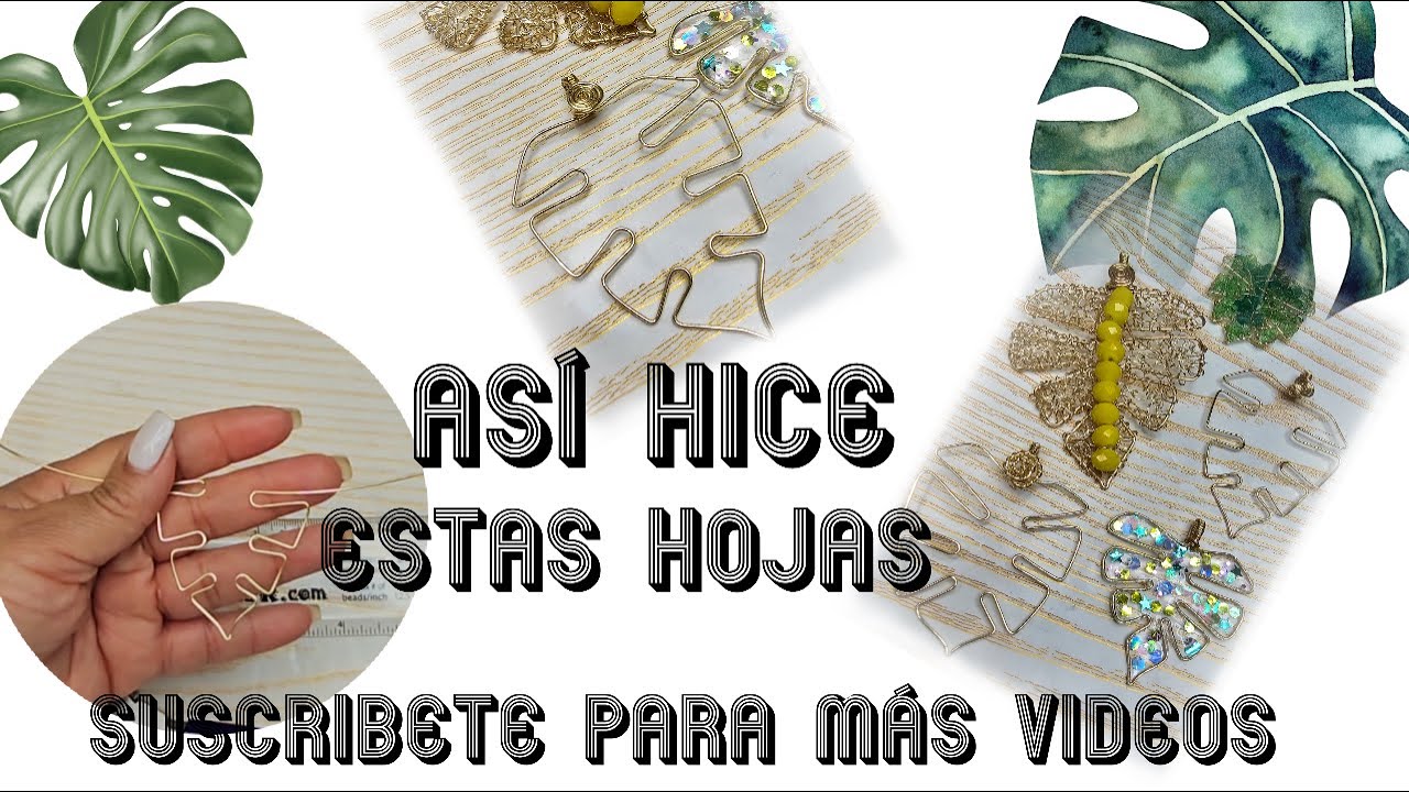 ASÍ HICE LA ESTA HOJA CON ALAMBRE !! (