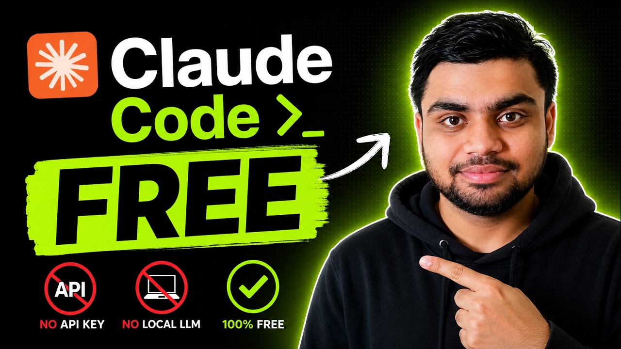 Use Claude Code FREE Without API or Local LLM (2026) #ai