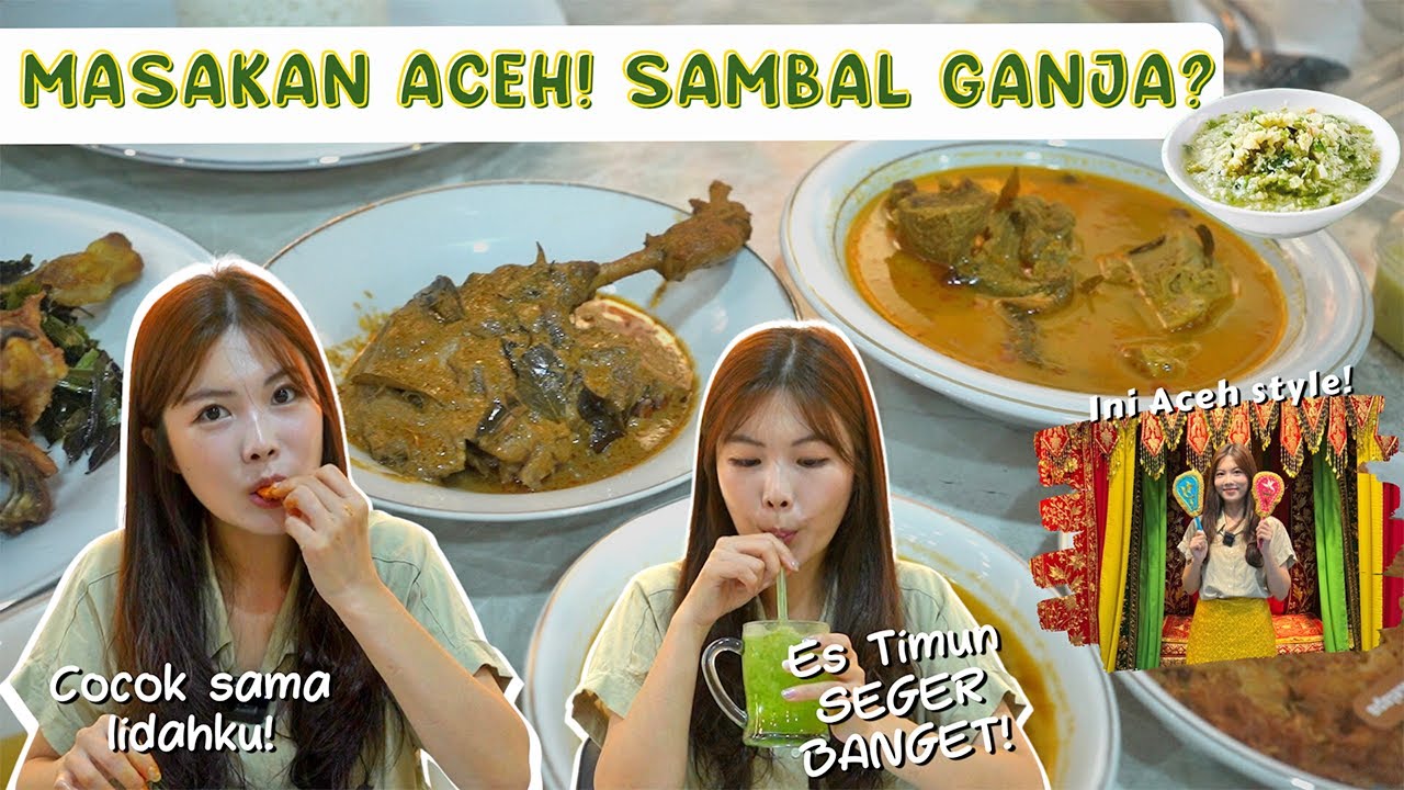 PERTAMA KALI COBA MAKANAN ACEH! BEDANYA APA DENGAN NASI PADANG? 아쩨 음식은 빠당 음식과 뭐가 다르죠?
