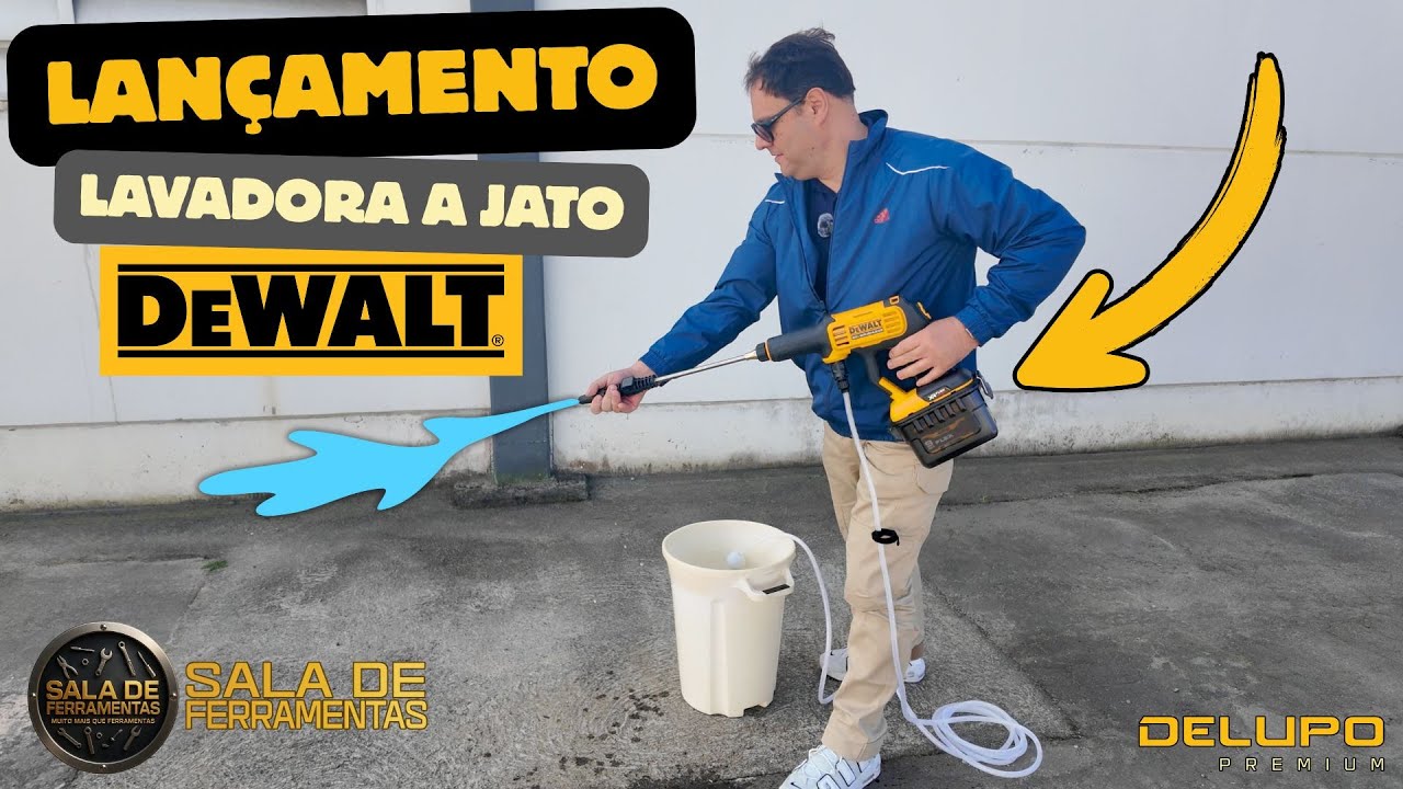 LANÇAMENTO  DEWALT DCPW1000B A LAVADORA DE 1000PSI A BATERIA . #delupo #dewalt #saladeferramentas