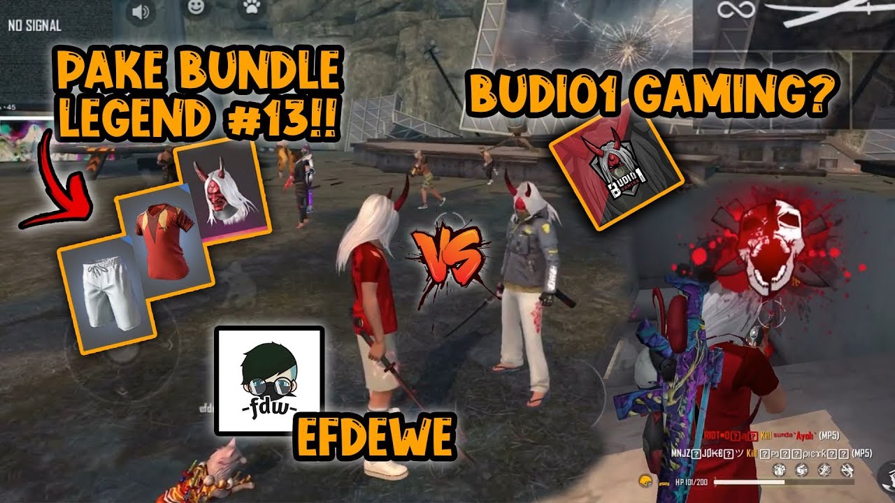 PAKE BUNDLE LEGEND #13?! SOLO Vs SQUAD KETEMU BUDI01 GAMING KW!!