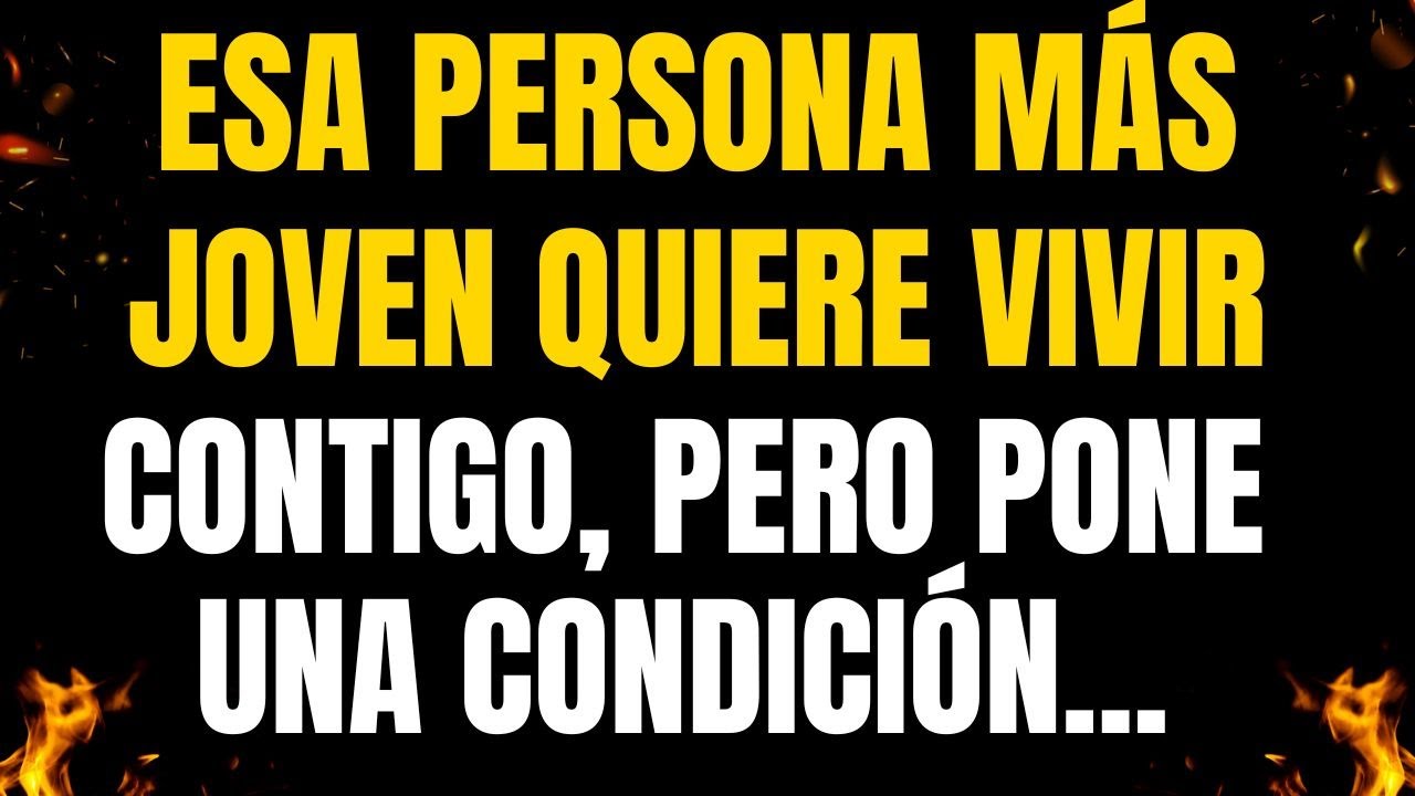 💌❤️¡MENSAJES DE LOS ÁNGELES PARA TI! ESA PERSONA MÁS JOVEN QUIERE VIVIR CONTIGO, PERO PONE UNA