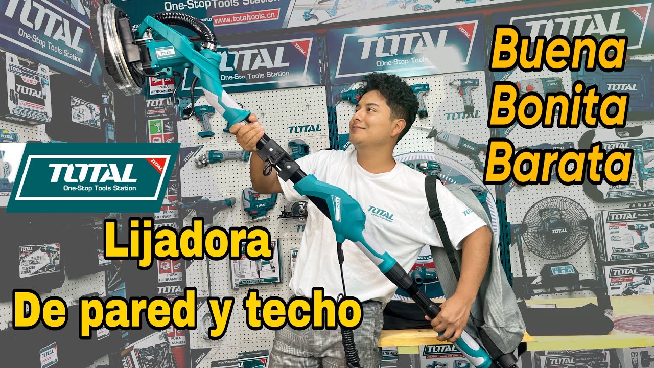 Lijadora para pared y techo TOTAL telescópica 1050w