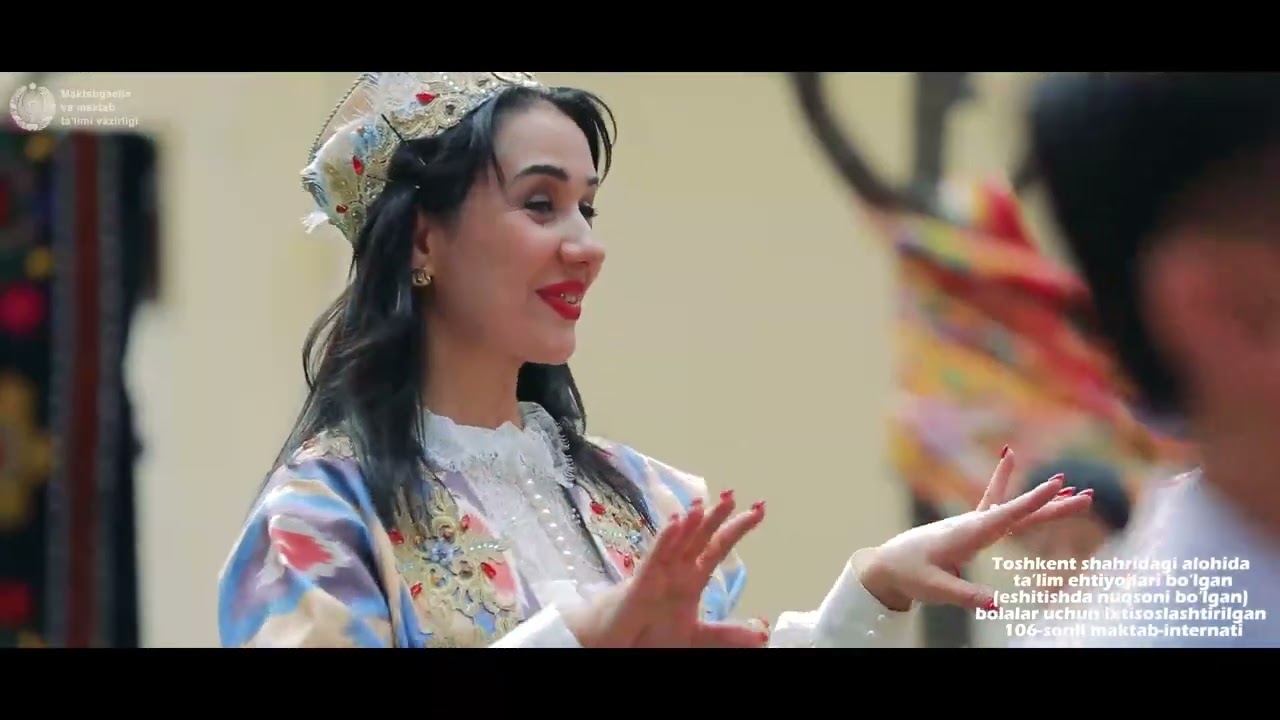 106-sonli maktab-internati o‘quvchilaridan Navro‘z bayrami tabrigi