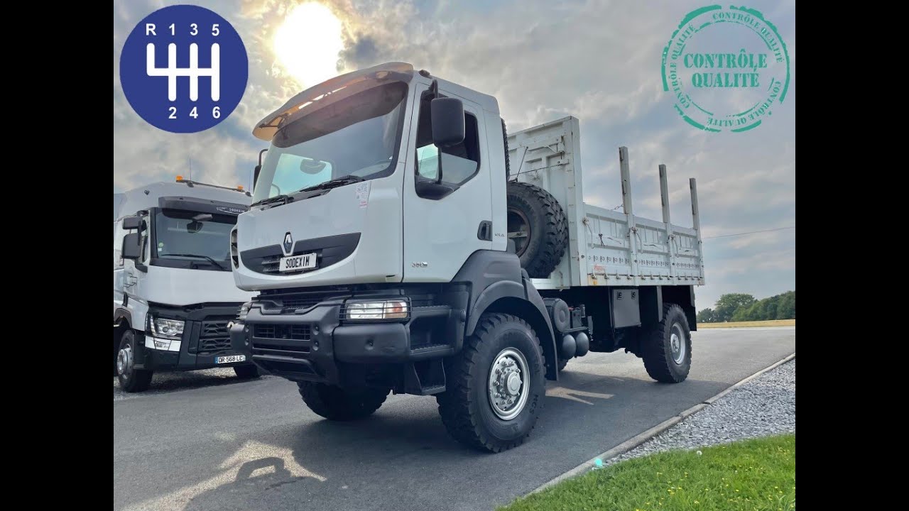 SODEXIM : Camion plateau 4x4 Renault kerax 380 Dxi