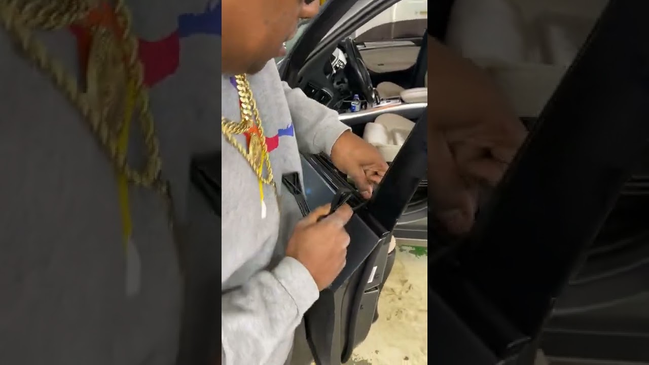 2011 BMW X5 remove window seal for window tint