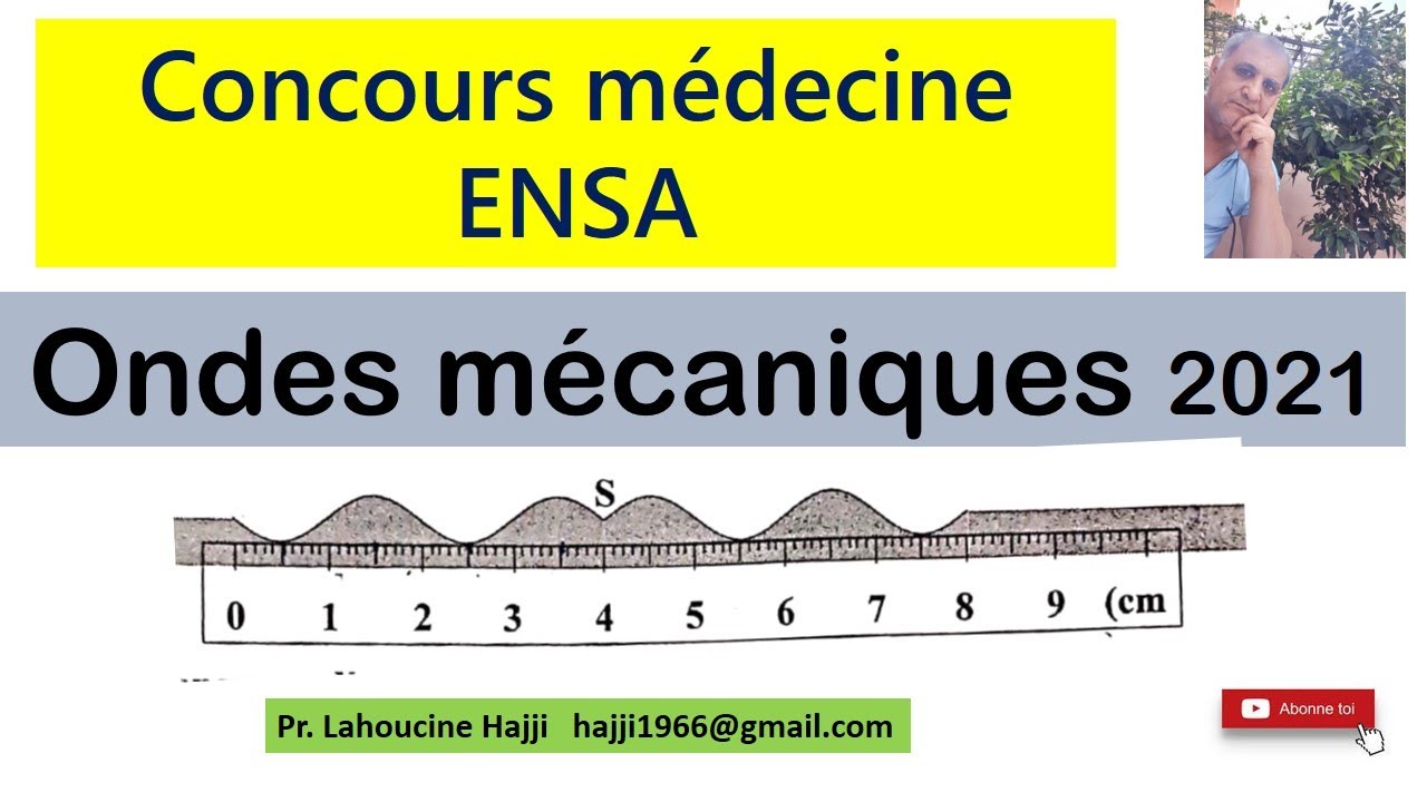 Onde mécanique : concours médecine et ENSA
