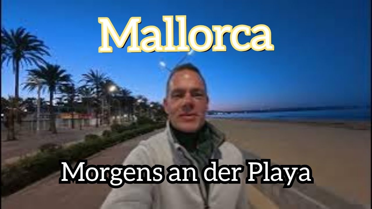 Morgendlicher Spaziergang an der Playa de Palma #mallorca 