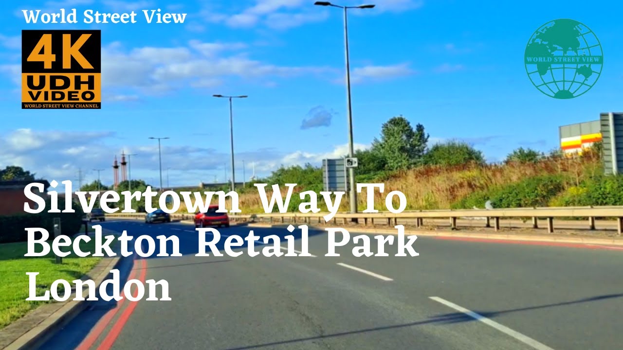 Silvertown Way and Royal Victoria Docks to Beckton Retail Park, London. #SilvertownWay_VictoriaDocks