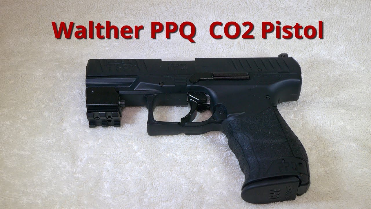 Walther PPQ — пистолет с пулями CO2 от Umarex — обзор настольного оружия (4K)