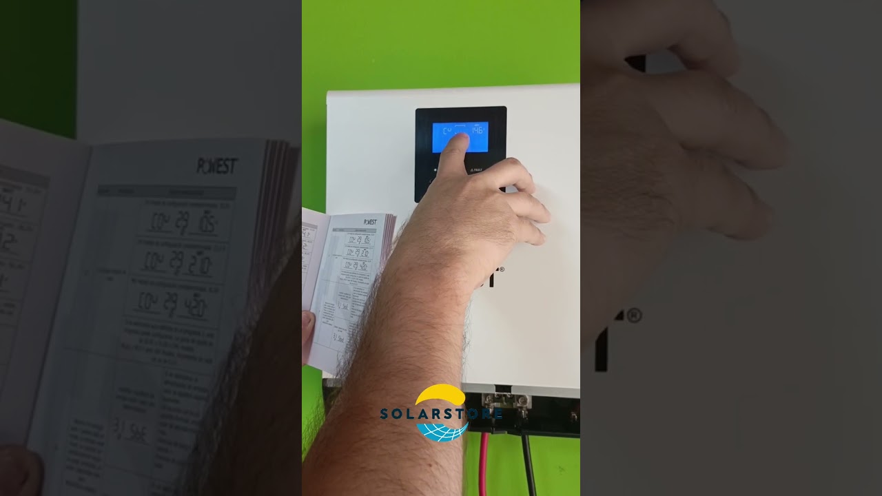 Instalación y ajustes de batería de litio a un inversor cargador/ inversor hibrido