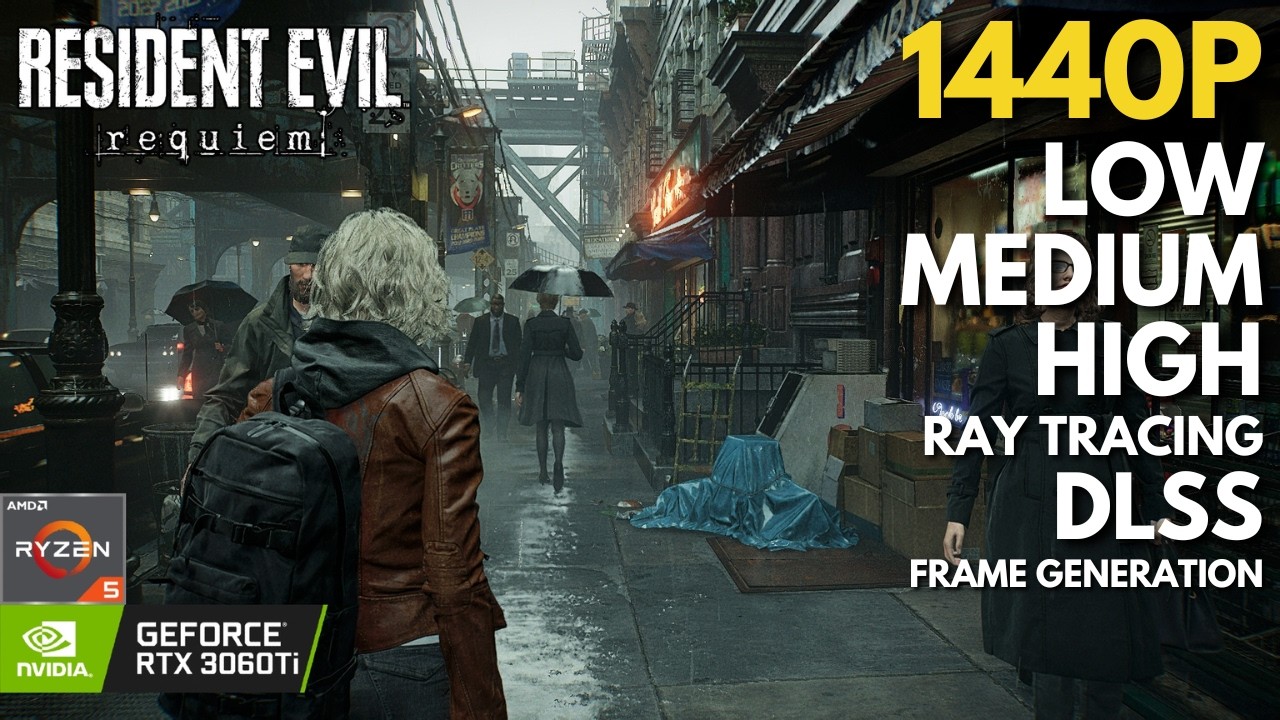 Resident Evil Requiem - RTX 3060 Ti | 1440p - All Settings Tested - Ray Tracing & DLSS