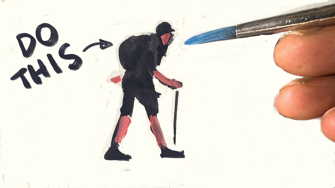Just Watching This will Improve Your Watercolor Figures | Watercolor Tutorial for Beginners