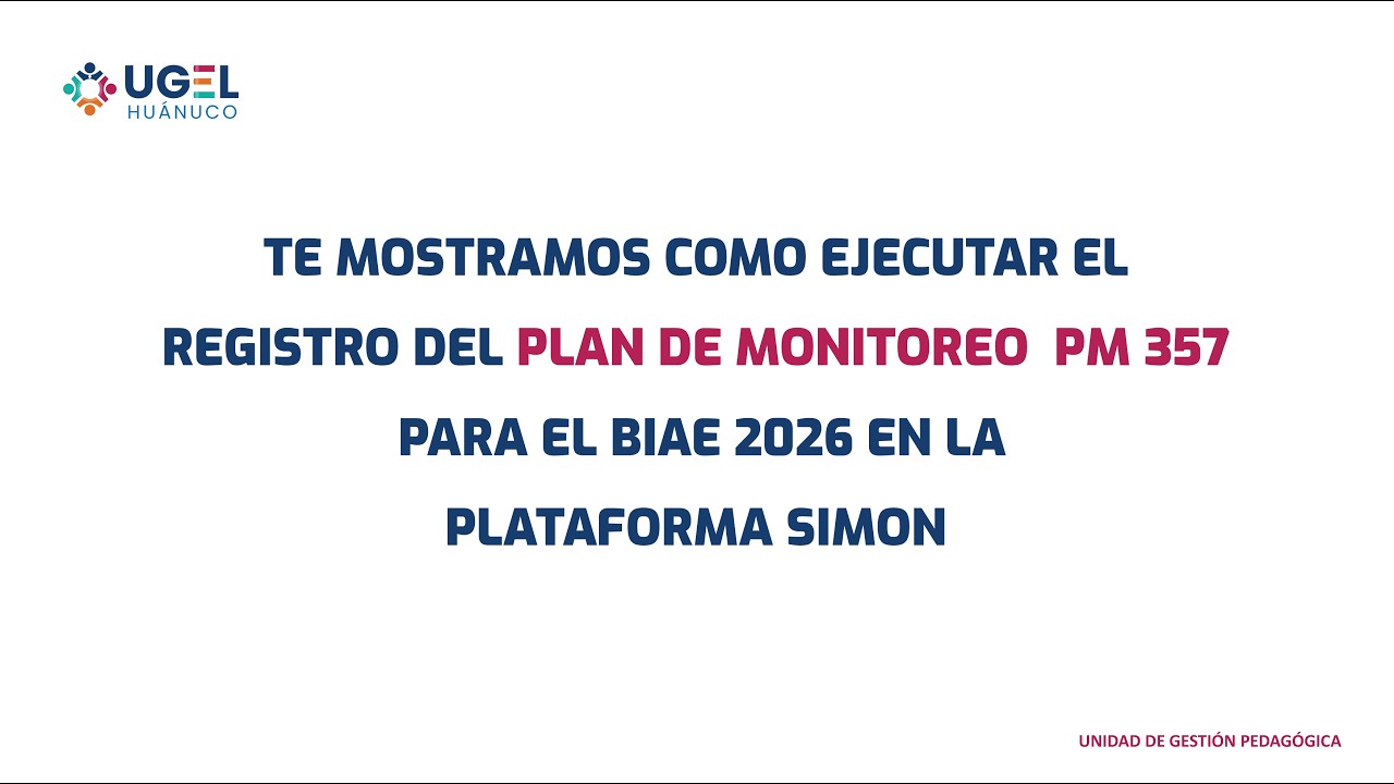 PLAN DE MONITOREO 357   BIAE 2026