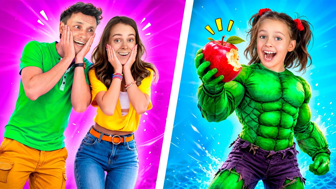 Maya fica superpoderosa com frutas e vitaminas😱