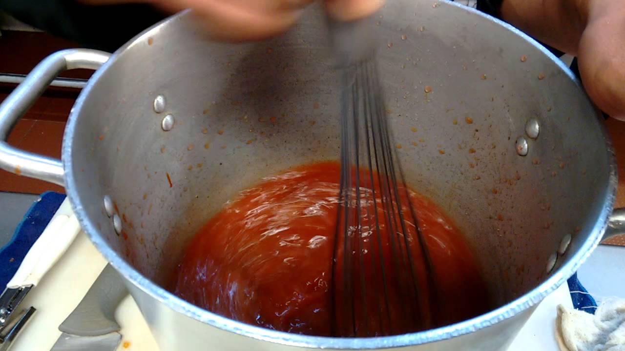 Preparación de catsup para cóctel