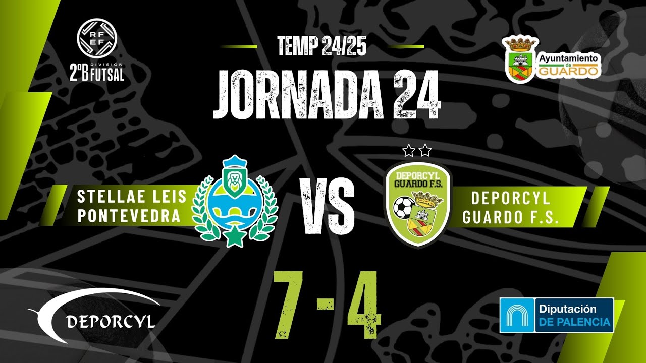 Video resumen goles . Stellae Leis 7  VS Deporcyl Guardo 4 F.S. Jornada 24 Temp 24/25