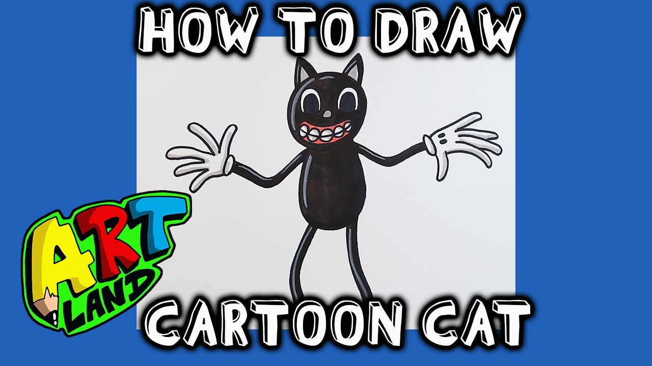 How to Draw CARTOON CAT!!!