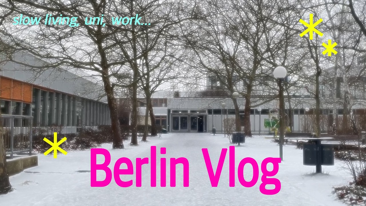 베를린 브이로그 🌨️ 학기 말을 향해서 .. 잘 챙겨 먹고 힘내서 과제하고 일하는 평범한 일상 Life in Berlin 🍚📚👩‍💻🇩🇪