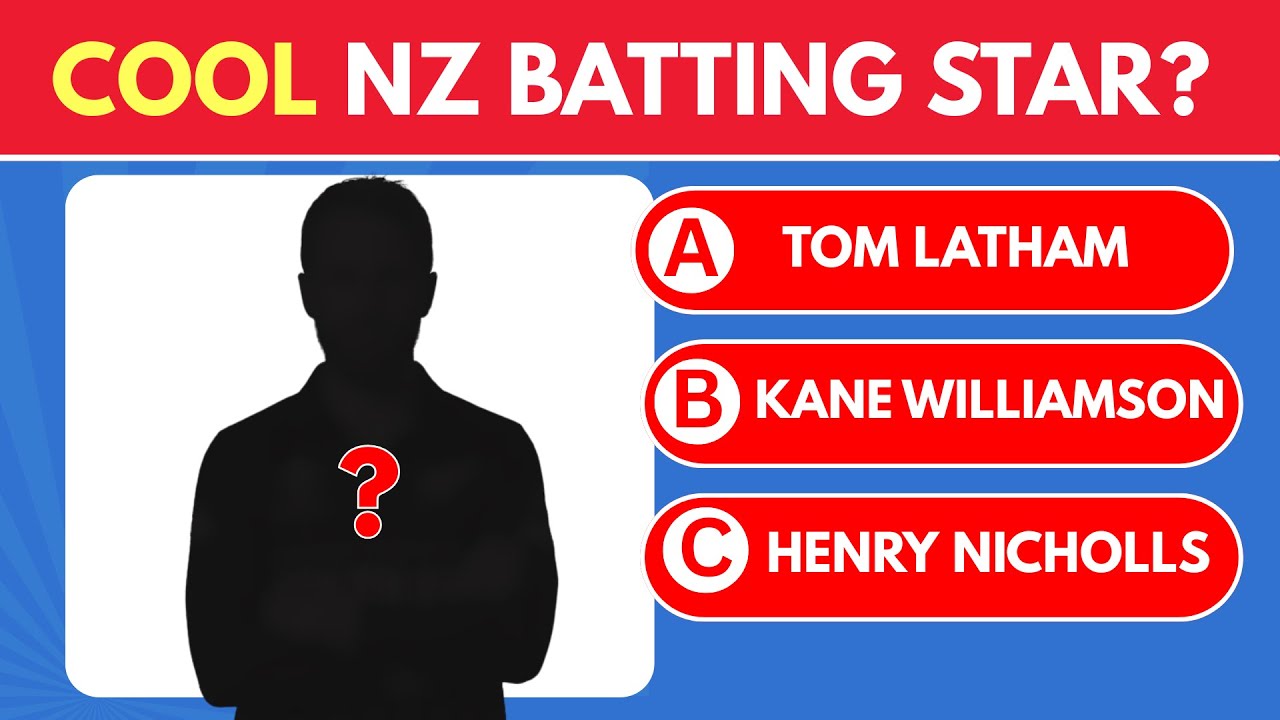 Guess the New Zealand Player Quiz 🏏 | 25 Questions Cricket Challenge 🔥