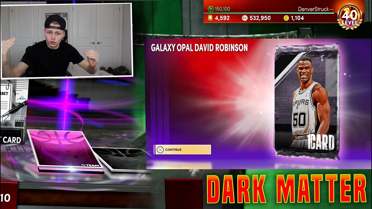 We got GALAXY OPAL DAVID ROBINSON & Pulled DARK MATTER DERRICK ROSE!! GTS #32 NBA 2K21